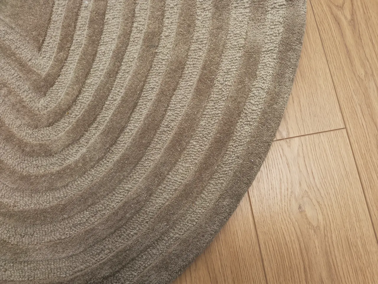 Organisch wollen vloerkleed - Flowform Beige Organisch wollen vloerkleed - Flowform Beige