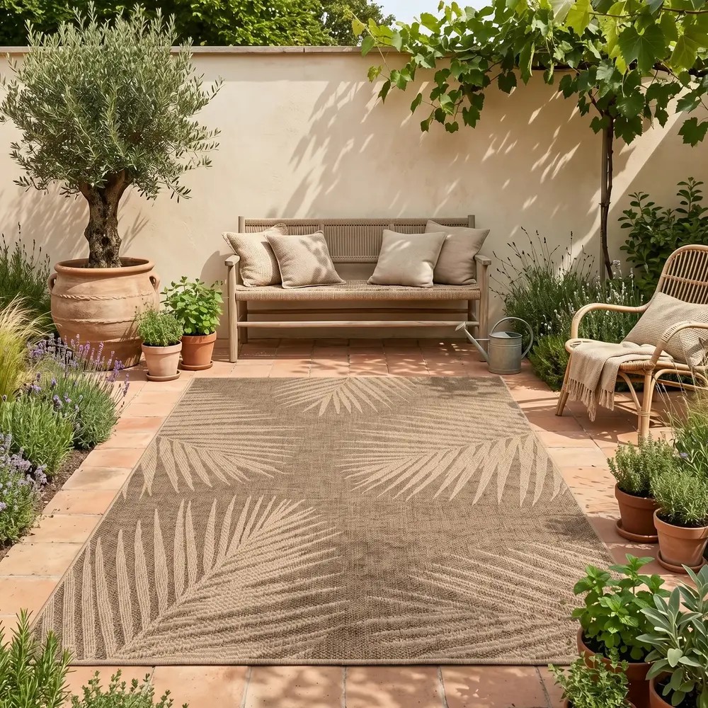 Jute buitenkleed - Viento Palma Beige Jute buitenkleed - Viento Palma Beige