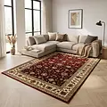 Klassiek vloerkleed - Marrakesh Rood/Beige