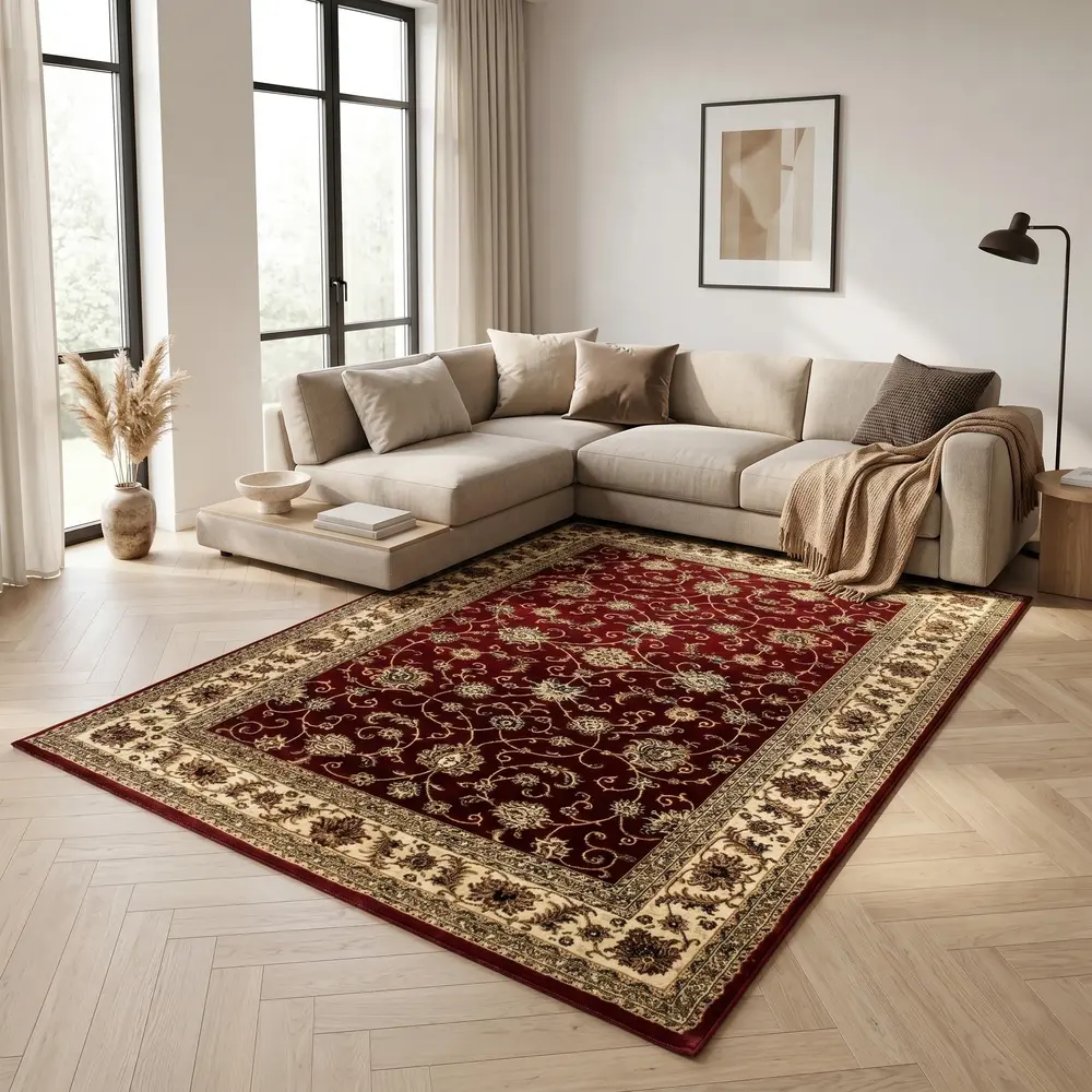 Klassiek vloerkleed - Marrakesh Rood/Beige