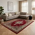 Klassiek vloerkleed - Marrakesh Medaillon Rood