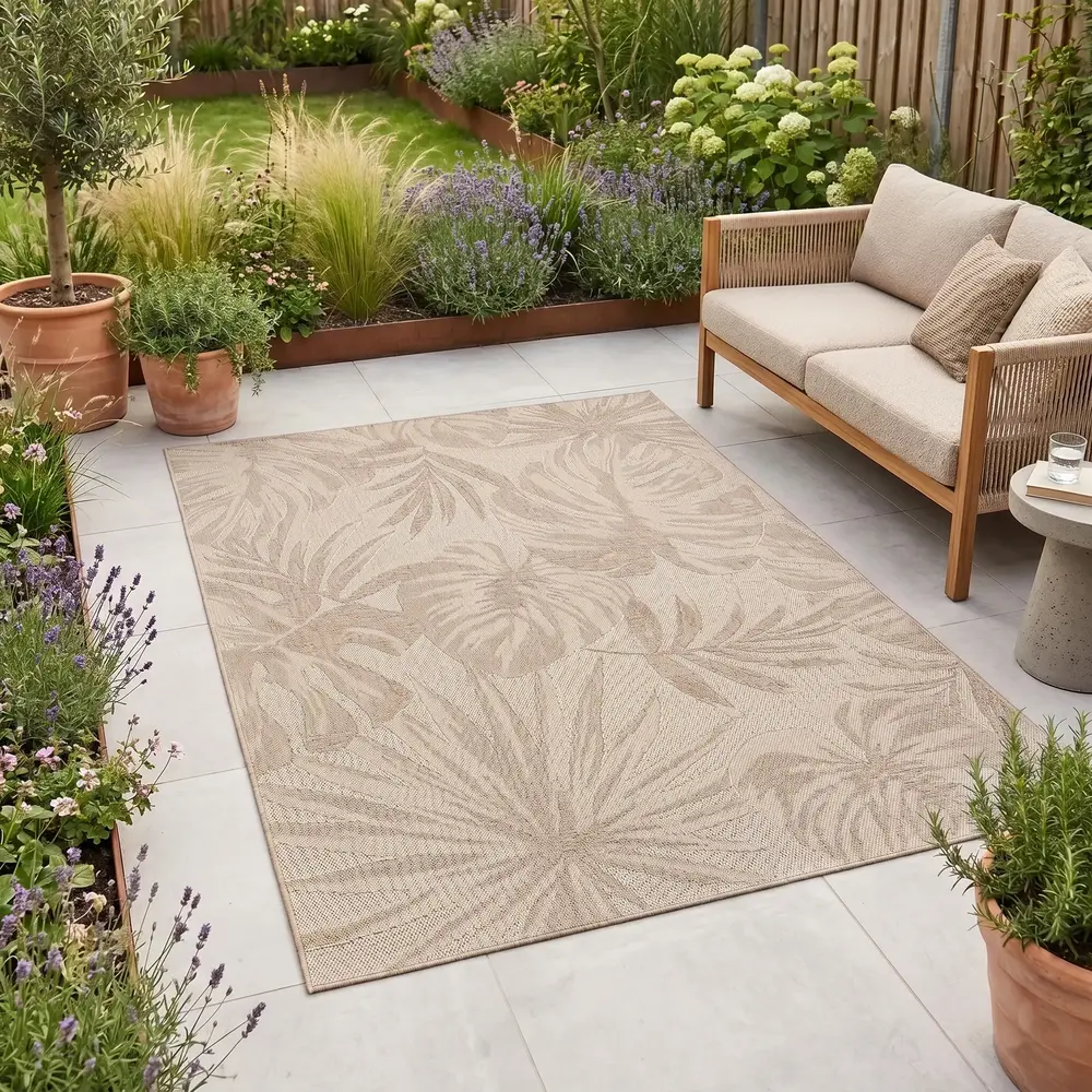 Buitenkleed - Brezza Palm Beige Buitenkleed - Brezza Palm Beige