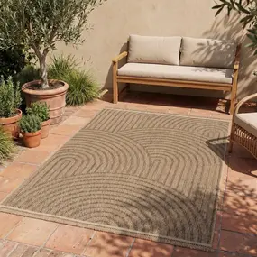 Jute buitenkleed - Colinna Japandi Beige