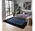Hoogpolig vloerkleed - Candy Shaggy Marineblauw Lijstmotief