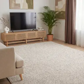 Elle Decoration Laagpolig vloerkleed - Rocco Bolletjes Crème/Multi