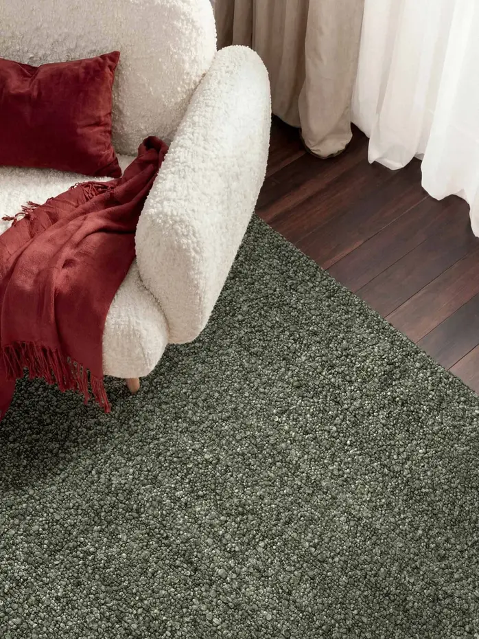Laagpolig vloerkleed - Notting Hill Boucle Groen Laagpolig vloerkleed - Notting Hill Boucle Groen