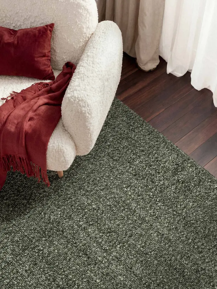 Laagpolig vloerkleed - Notting Hill Boucle Groen Laagpolig vloerkleed - Notting Hill Boucle Groen