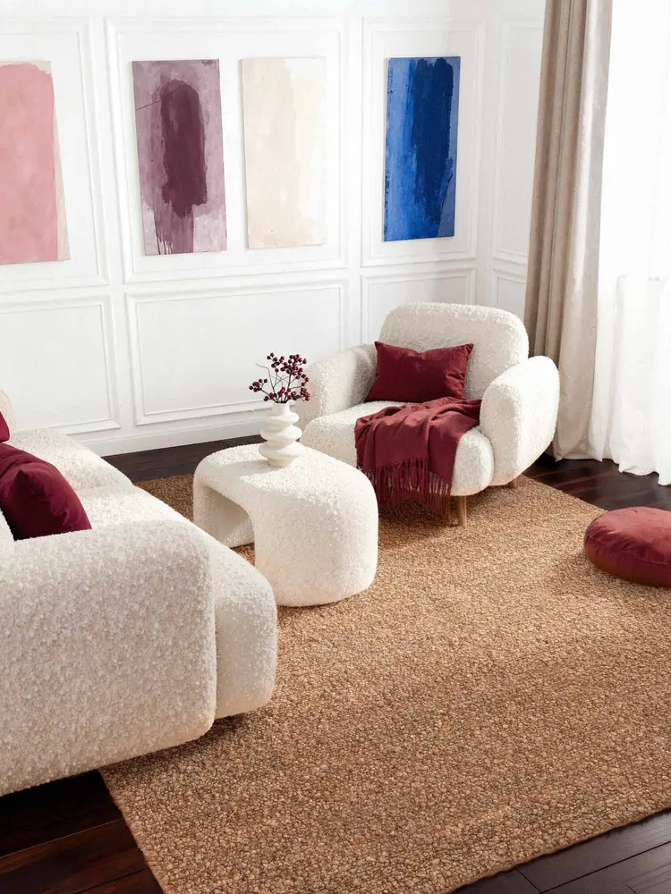 Laagpolig vloerkleed - Notting Hill Boucle Beige Laagpolig vloerkleed - Notting Hill Boucle Beige