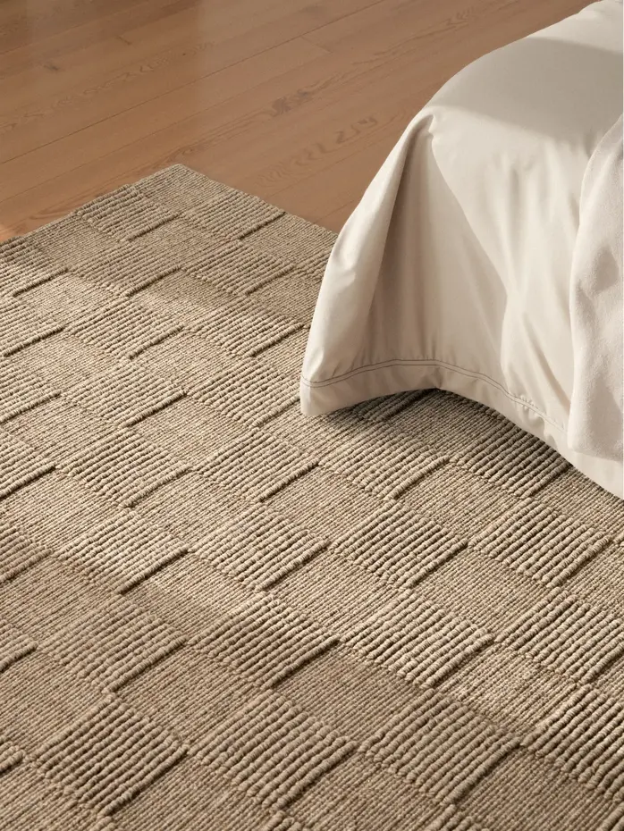 Wollen vloerkleed - Scala Blocks Taupe Wollen vloerkleed - Scala Blocks Taupe