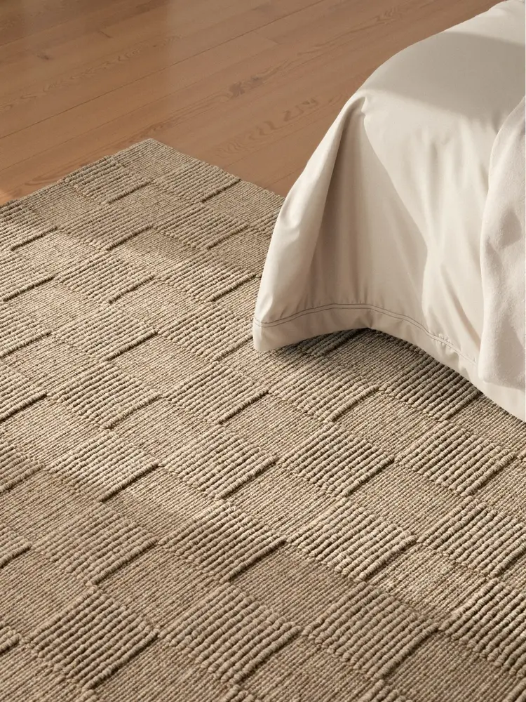 Wollen vloerkleed - Scala Blocks Taupe Wollen vloerkleed - Scala Blocks Taupe