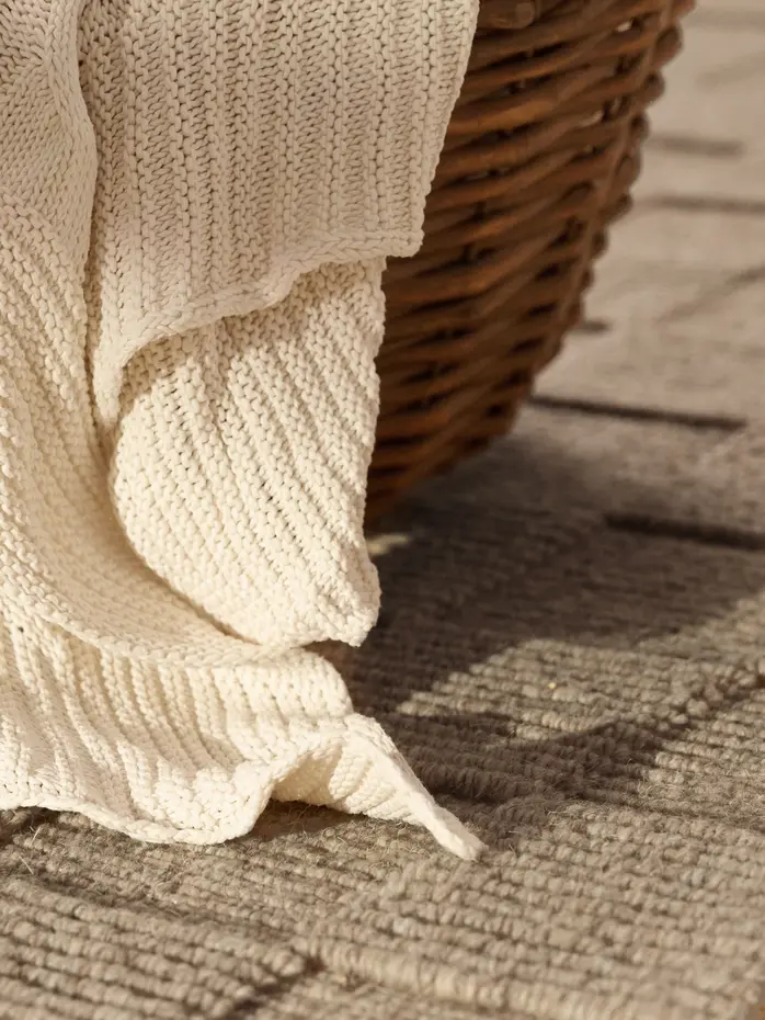 Wollen vloerkleed - Scala Blocks Taupe Wollen vloerkleed - Scala Blocks Taupe
