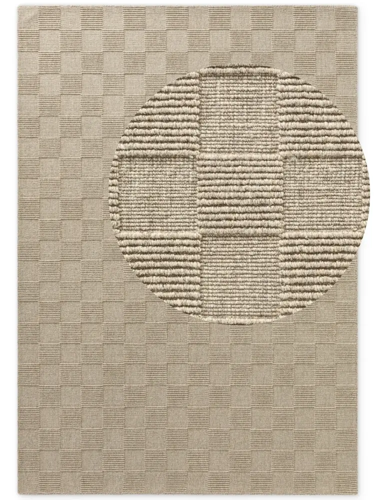 Wollen vloerkleed - Scala Blocks Beige Wollen vloerkleed - Scala Blocks Beige