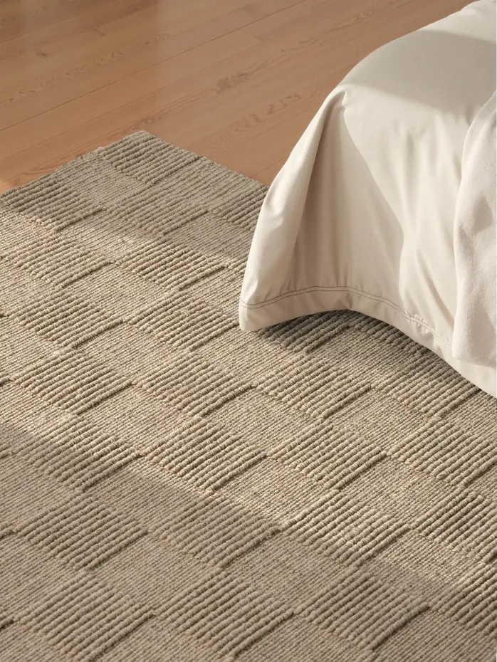 Wollen vloerkleed - Scala Blocks Beige Wollen vloerkleed - Scala Blocks Beige