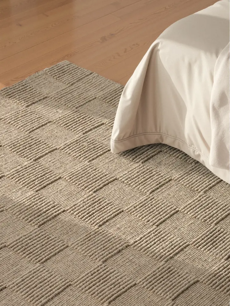 Wollen vloerkleed - Scala Blocks Beige Wollen vloerkleed - Scala Blocks Beige