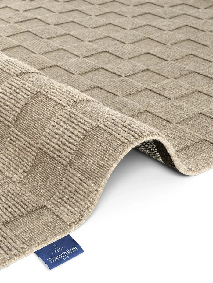 Wollen vloerkleed - Scala Blocks Beige Wollen vloerkleed - Scala Blocks Beige