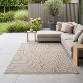 Botanisch binnen- en buitenkleed - Novara Beige Botanisch binnen- en buitenkleed - Novara Beige