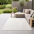 Botanisch binnen- en buitenkleed - Novara Creme