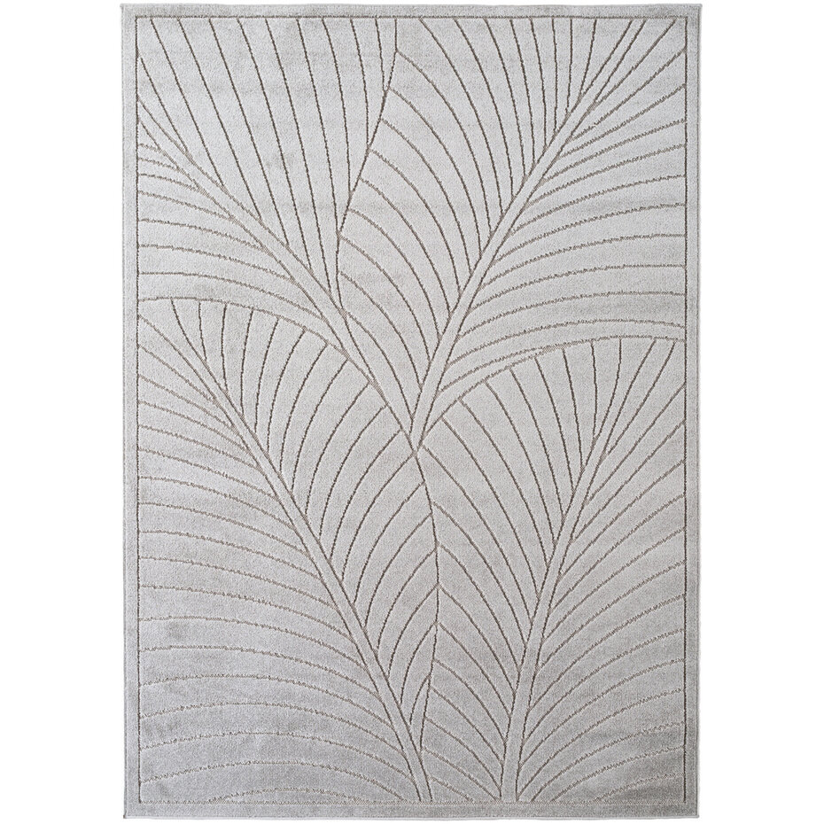 Botanisch binnen- en buitenkleed - Novara Grijs Botanisch binnen- en buitenkleed - Novara Grijs