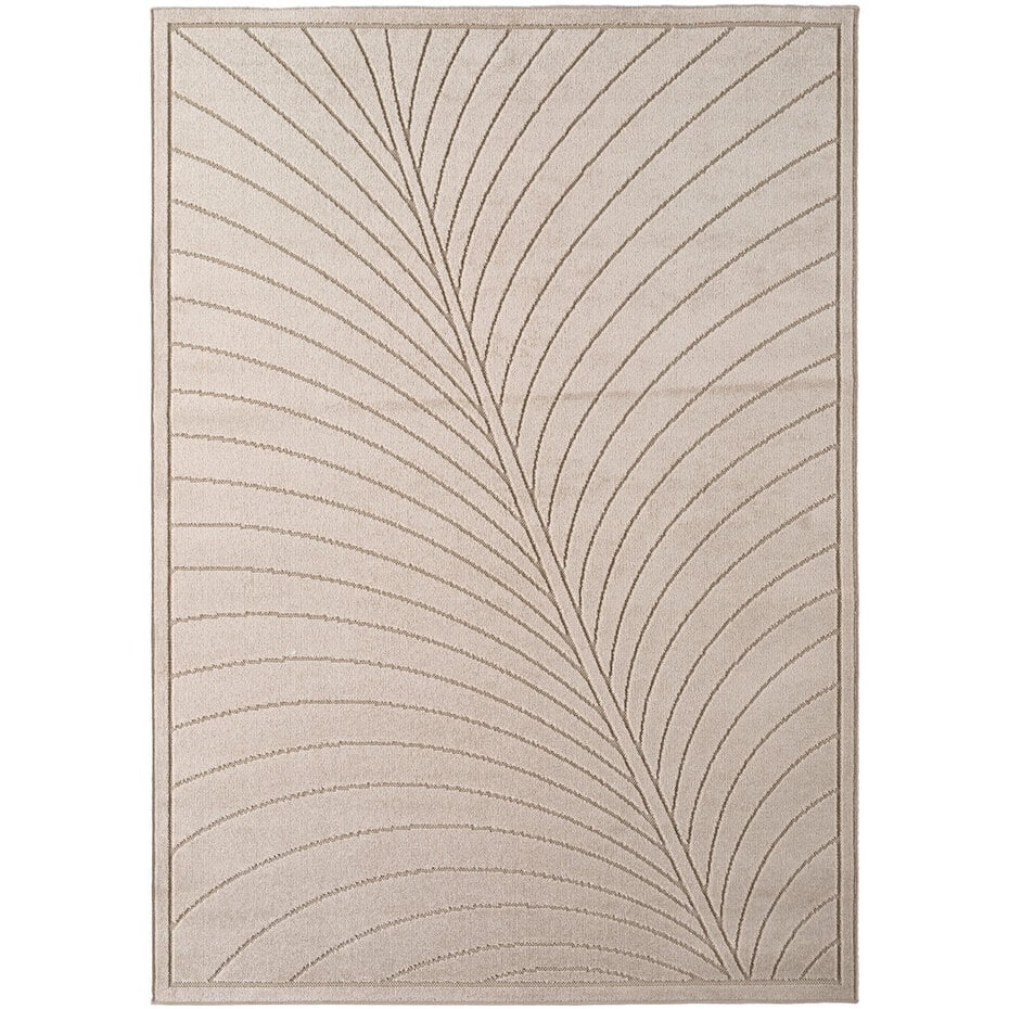 Palmblad binnen- en buitenkleed – Novara Beige Palmblad binnen- en buitenkleed – Novara Beige