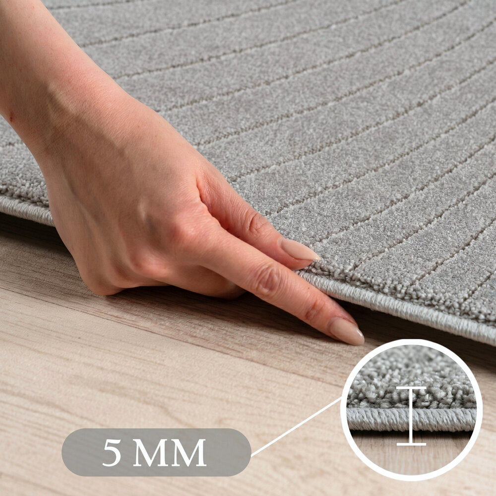 Palmblad binnen- en buitenkleed – Novara Grijs Palmblad binnen- en buitenkleed – Novara Grijs