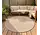 Rond Japandi binnen- en buitenkleed - Novara Beige