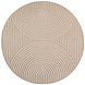 Rond Japandi binnen- en buitenkleed - Novara Beige Rond Japandi binnen- en buitenkleed - Novara Beige