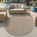 Rond modern binnen- en buitenkleed - Novara Beige
