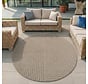 Rond modern binnen- en buitenkleed - Novara Beige