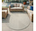 Rond modern binnen- en buitenkleed - Novara Creme