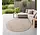 Rond botanisch binnen- en buitenkleed - Novara Beige