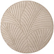 Rond botanisch binnen- en buitenkleed - Novara Beige