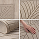 Rond botanisch binnen- en buitenkleed - Novara Beige