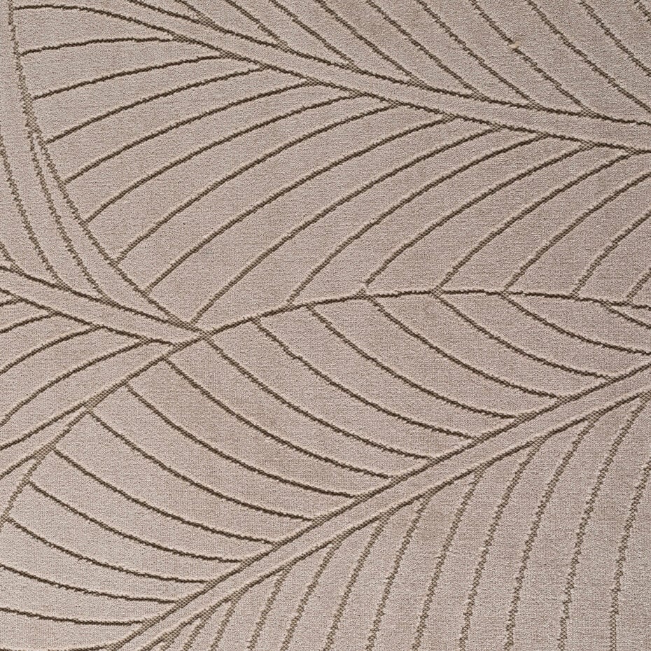 Rond botanisch binnen- en buitenkleed - Novara Beige