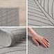Rond botanisch binnen- en buitenkleed - Novara Grijs Rond botanisch binnen- en buitenkleed - Novara Grijs