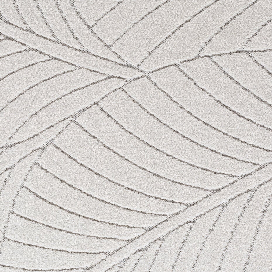 Rond botanisch binnen- en buitenkleed - Novara Creme