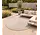 Rond palmblad binnen- en buitenkleed – Novara Beige