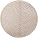 Rond palmblad binnen- en buitenkleed – Novara Beige