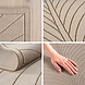Rond palmblad binnen- en buitenkleed – Novara Beige