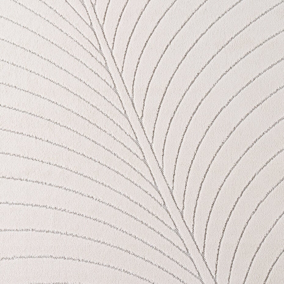 Rond palmblad binnen- en buitenkleed – Novara Creme Rond palmblad binnen- en buitenkleed – Novara Creme