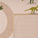 Rond kinderkamer vloerkleed - Coco Dino Beige/Kleurrijk