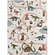 Kinderkamer vloerkleed - Coco Dino Creme/Kleurrijk Kinderkamer vloerkleed - Coco Dino Creme/Kleurrijk