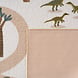 Rond kinderkamer vloerkleed - Coco Dino Creme/Kleurrijk