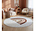Rond kinderkamer vloerkleed - Coco Regenboog Creme/Roze