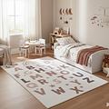 Kinderkamer vloerkleed - Coco Alfabet Creme/Kleurrijk