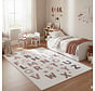 Kinderkamer vloerkleed - Coco Alfabet Creme/Kleurrijk