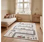 Kinderkamer vloerkleed - Coco Droomreis Creme/Kleurrijk
