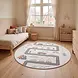Rond kinderkamer vloerkleed - Coco Droomreis Creme/Kleurrijk