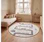 Rond kinderkamer vloerkleed - Coco Droomreis Creme/Kleurrijk