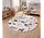 Rond kinderkamer vloerkleed - Coco Bosavontuur Creme/Grijs