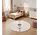 Rond kinderkamer vloerkleed - Coco Maan Creme